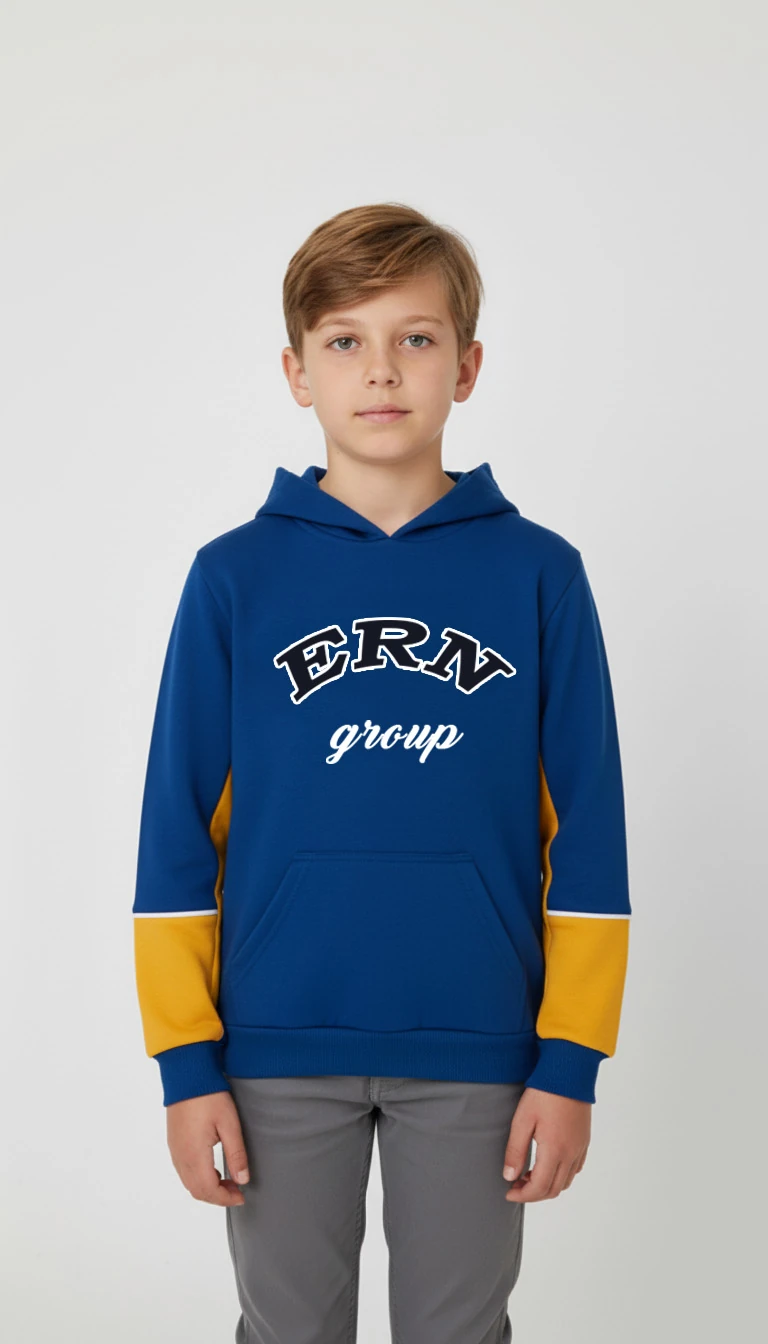 KAPÜŞONLU SWEATSHİRT - SAX