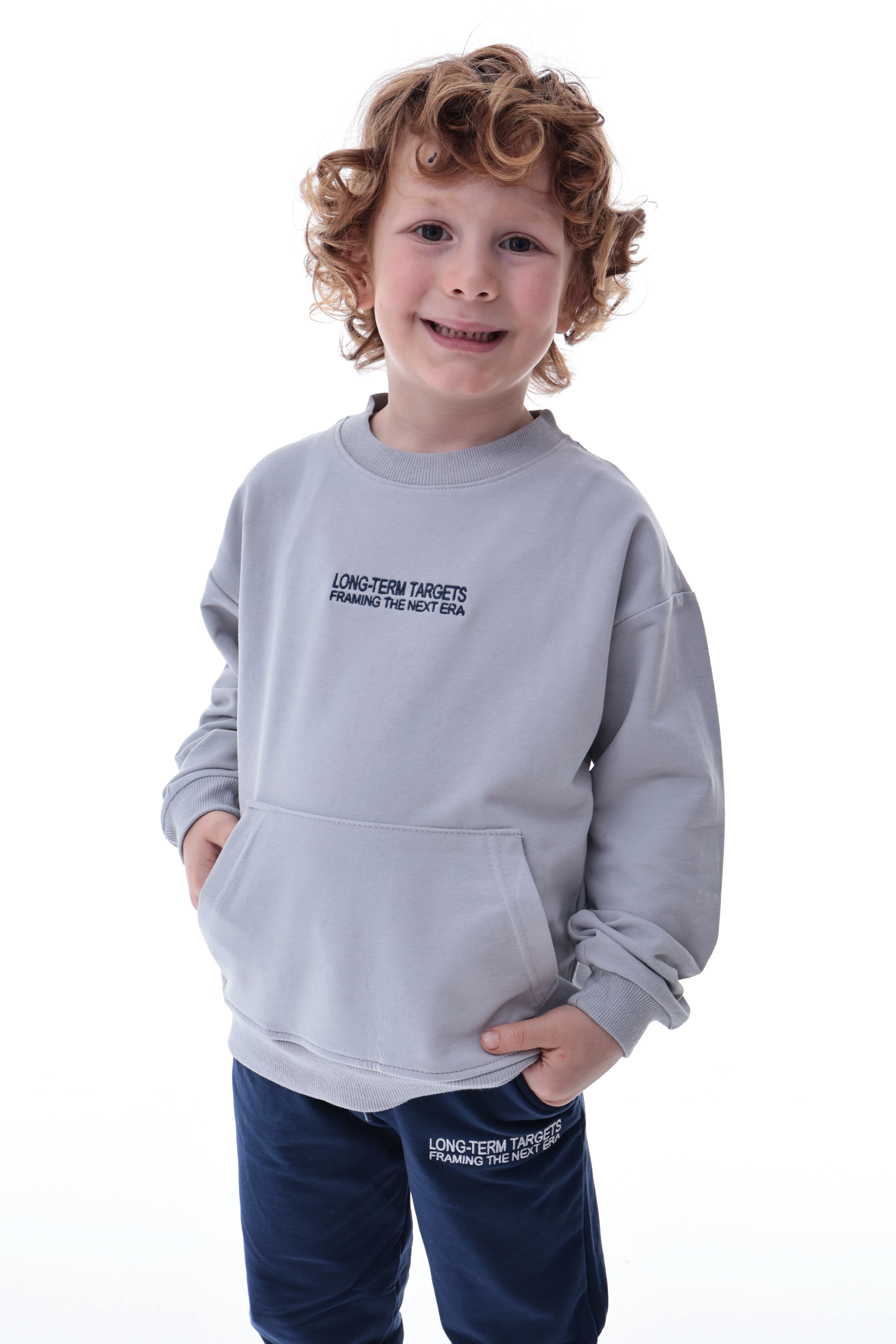 Erkek Çocuk Polar Eşofman Takımı | Yumuşak Kumaş Kapüşonlu Sweat & Rahat Jogger Alt