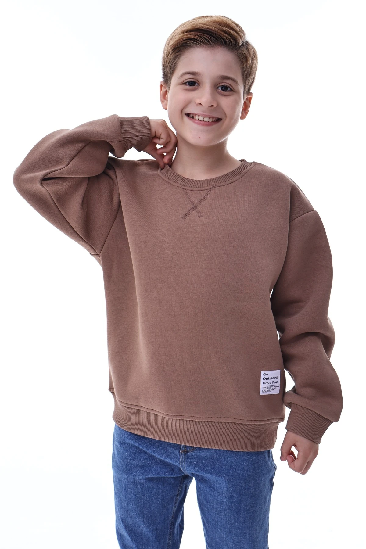 Erkek Çocuk Sweatshirt – %100 Pamuk Rahat Kalıp 5-10 Yaş