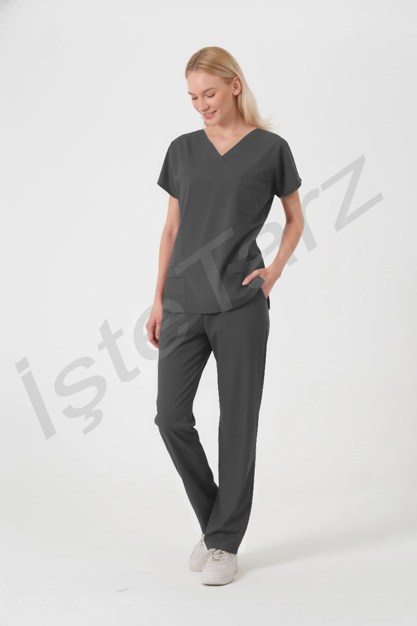 Kadın Doktor/Hemşire Forması Füme