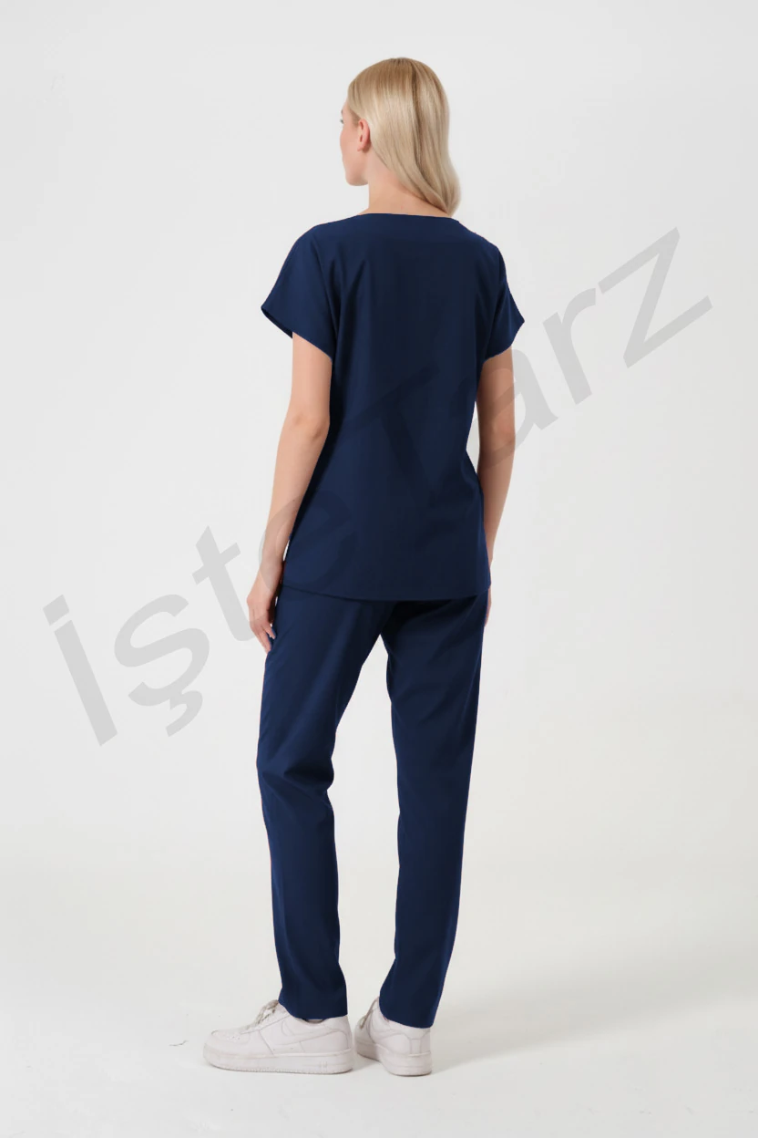 Kadın Doktor/Hemşire Forması Lacivert