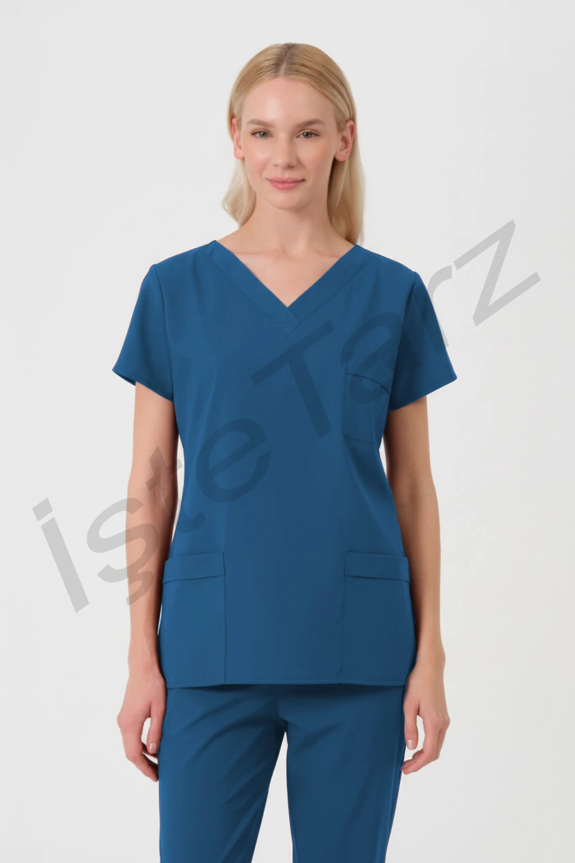 Kadın Doktor/Hemşire Forması Petrol