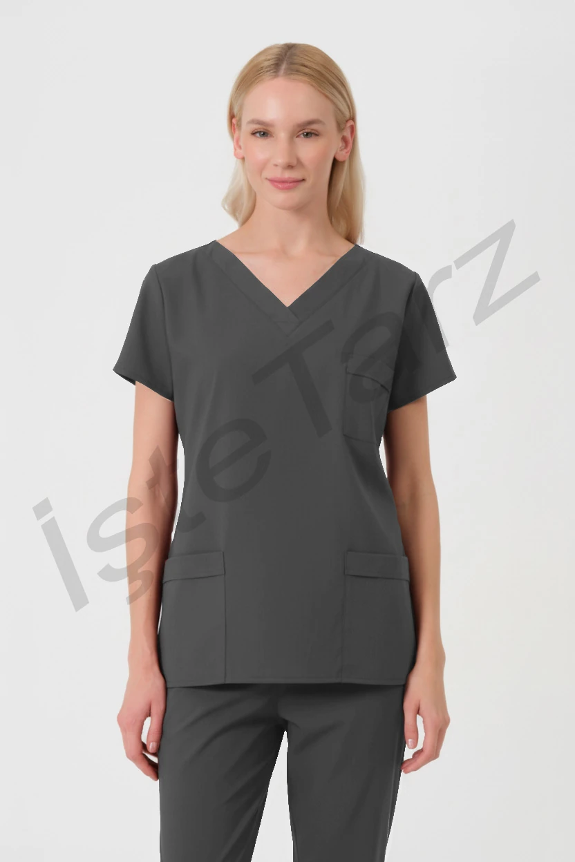 Kadın Doktor/Hemşire Forması Füme