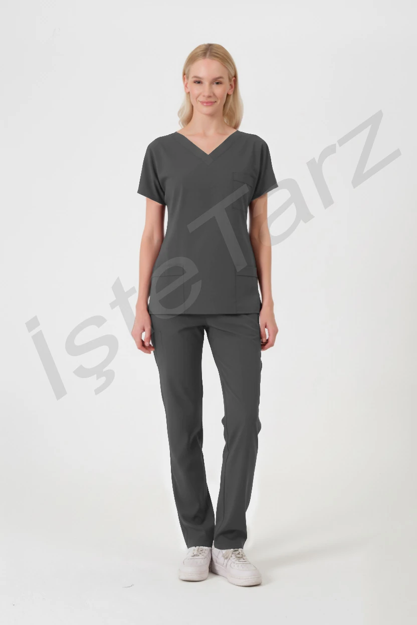 Kadın Doktor/Hemşire Forması Füme