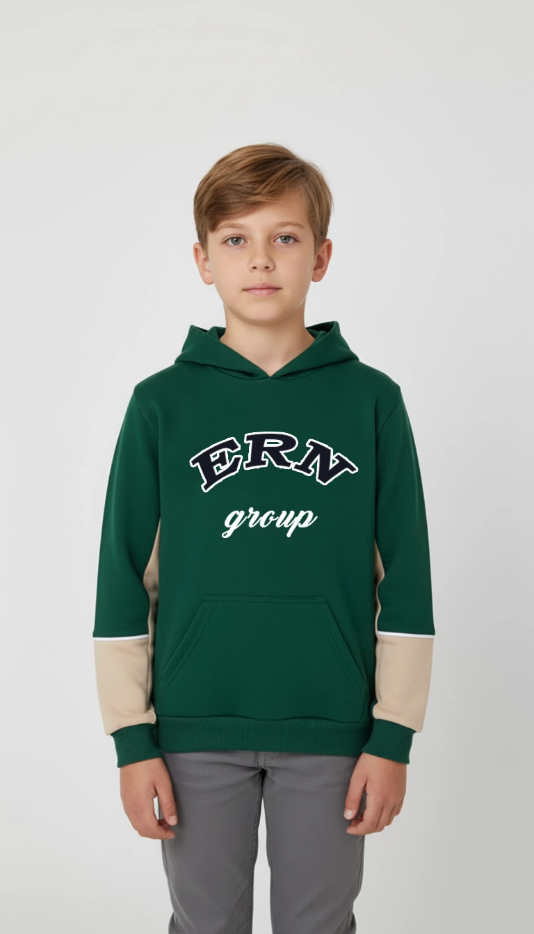 KAPÜŞONLU SWEATSHİRT - YEŞİL