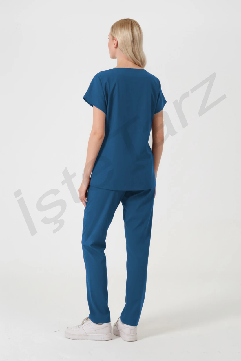 Kadın Doktor/Hemşire Forması Petrol