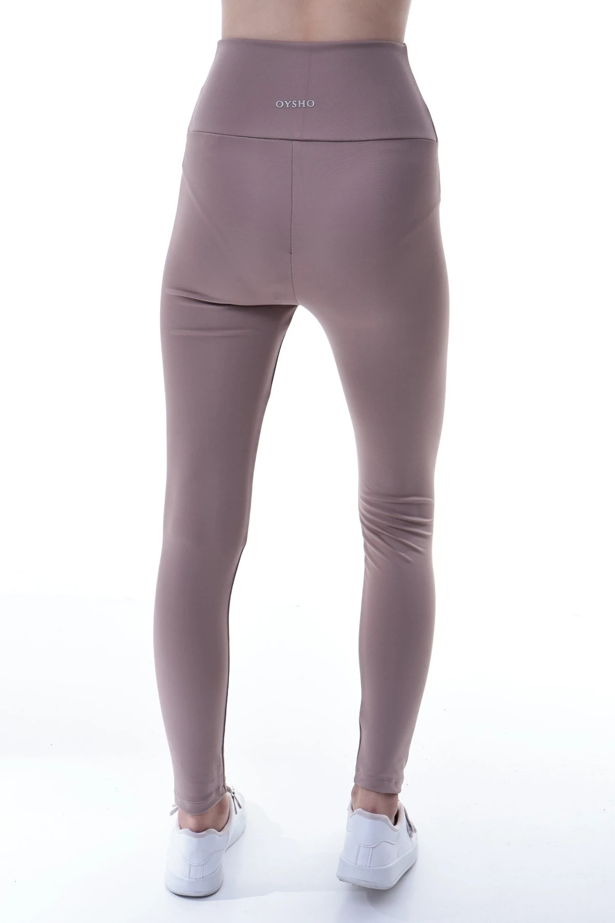 Kız Çocuk Bej Yüksek Bel Toparlayıcı Tayt – Esnek Likralı Spor Tayt 7-16 Yaş