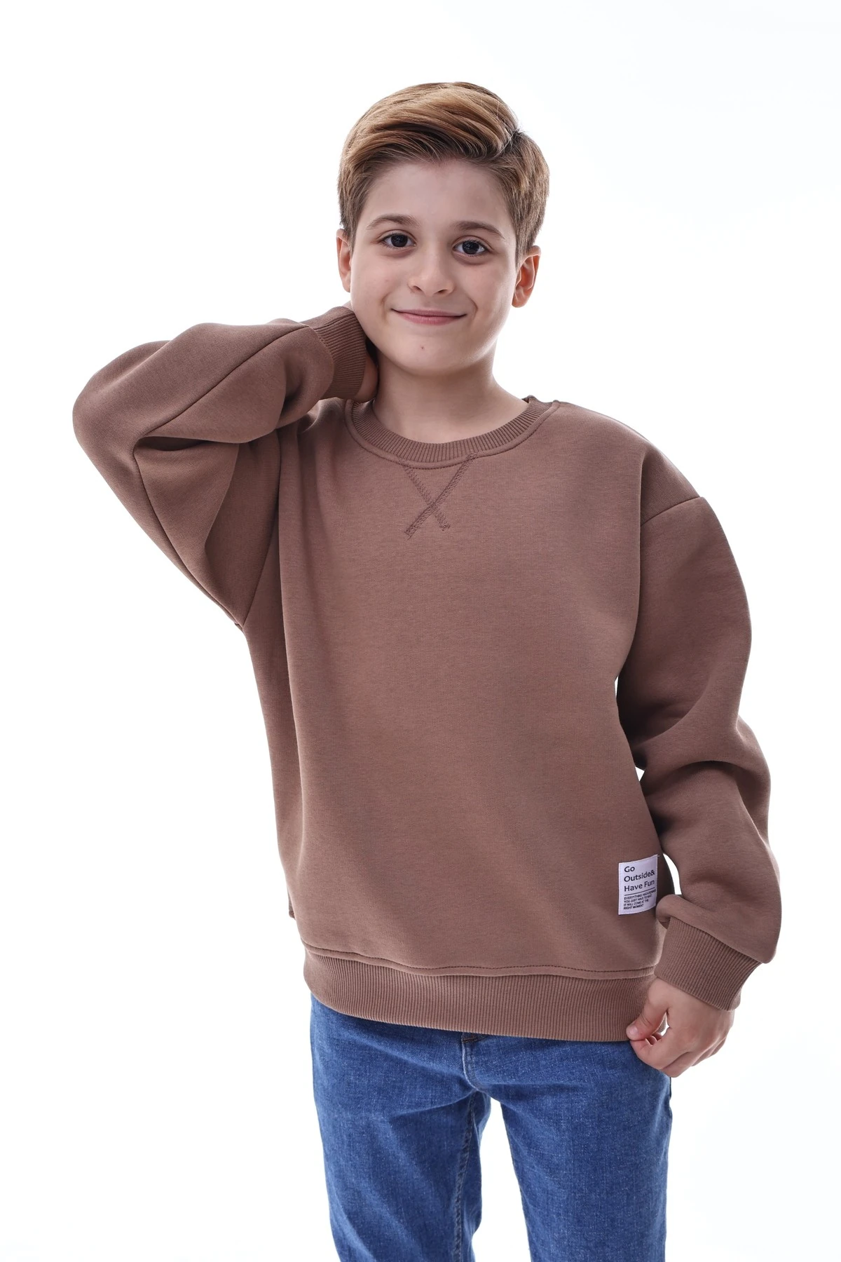 Erkek Çocuk Sweatshirt – %100 Pamuk Rahat Kalıp 5-10 Yaş