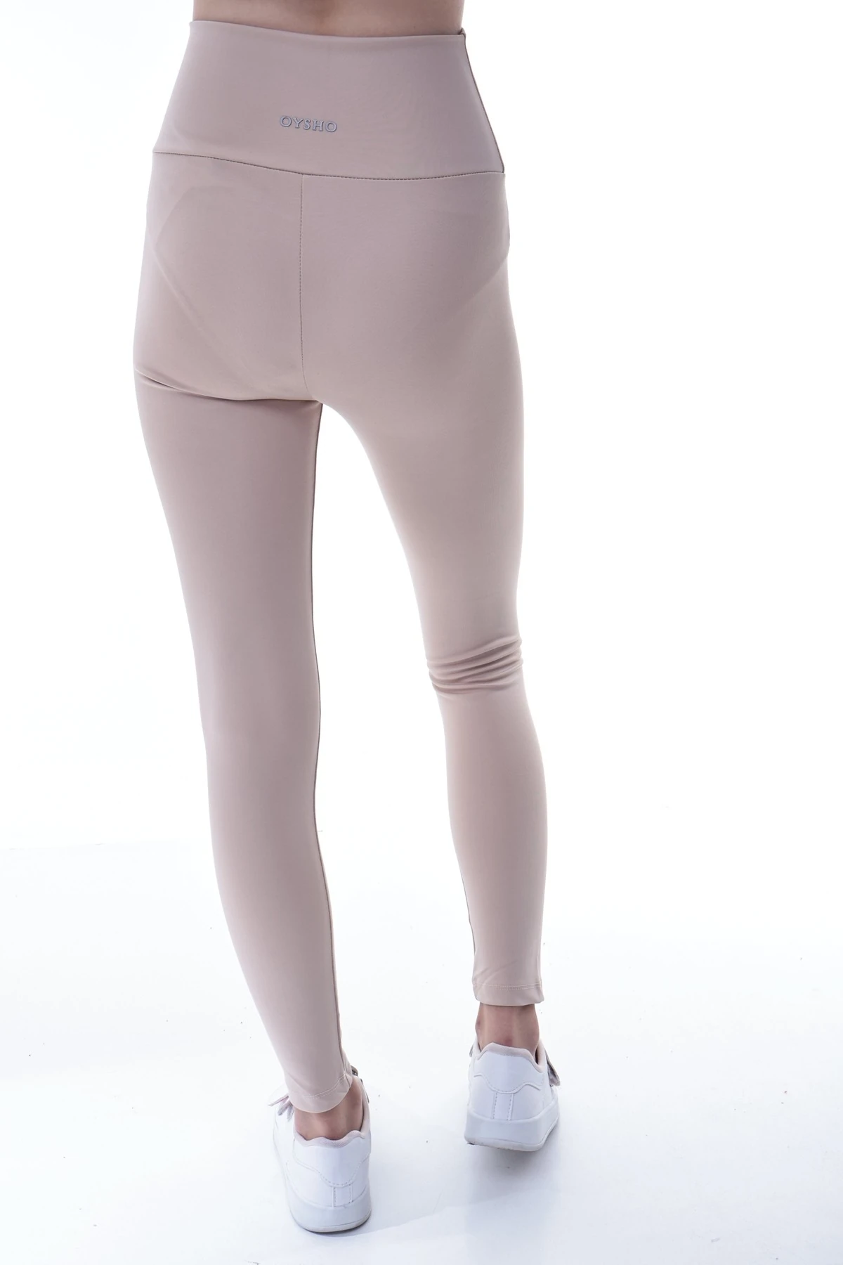 Kız Çocuk Krem Yüksek Bel Toparlayıcı Tayt – Esnek Likralı Spor Tayt 7-16 Yaş