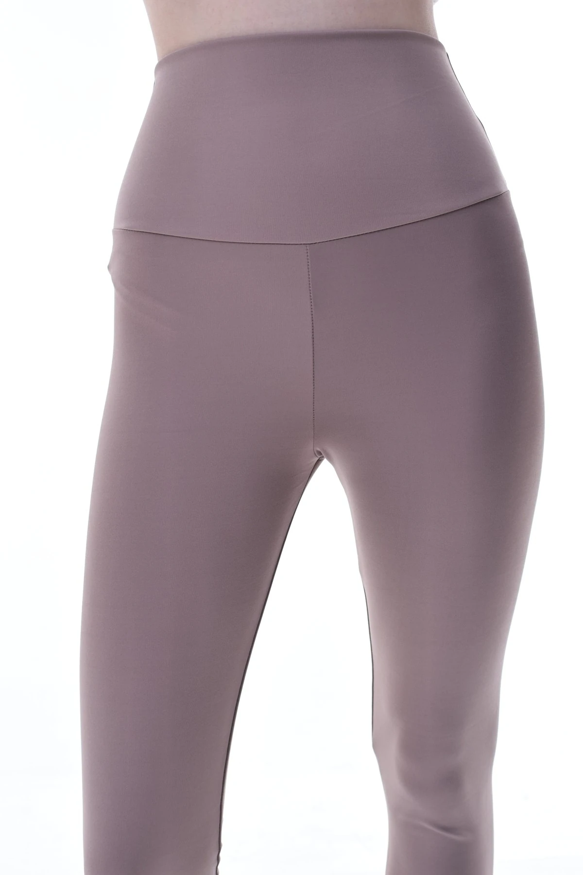 Kız Çocuk Bej Yüksek Bel Toparlayıcı Tayt – Esnek Likralı Spor Tayt 7-16 Yaş