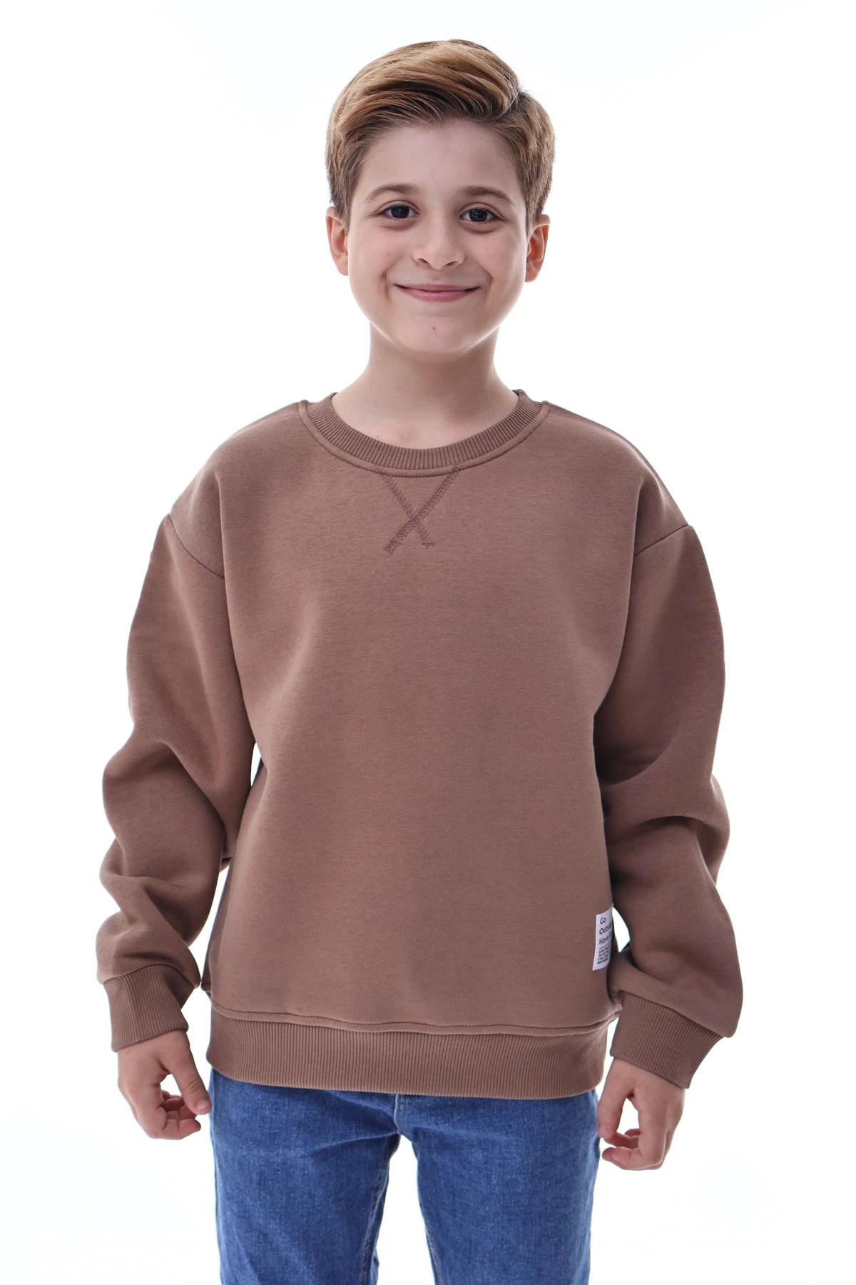 Erkek Çocuk Sweatshirt – %100 Pamuk Rahat Kalıp 5-10 Yaş