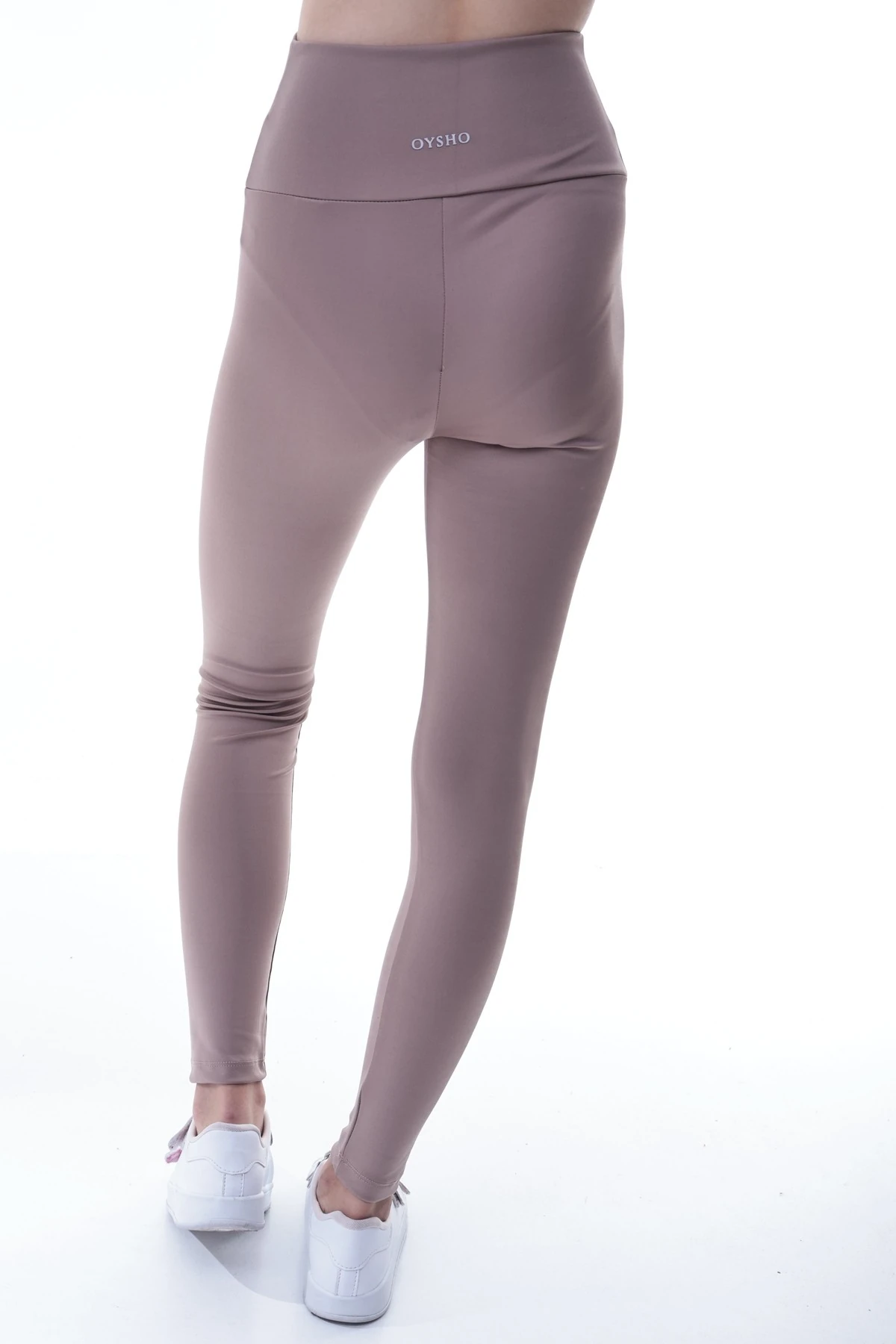 Kız Çocuk Bej Yüksek Bel Toparlayıcı Tayt – Esnek Likralı Spor Tayt 7-16 Yaş