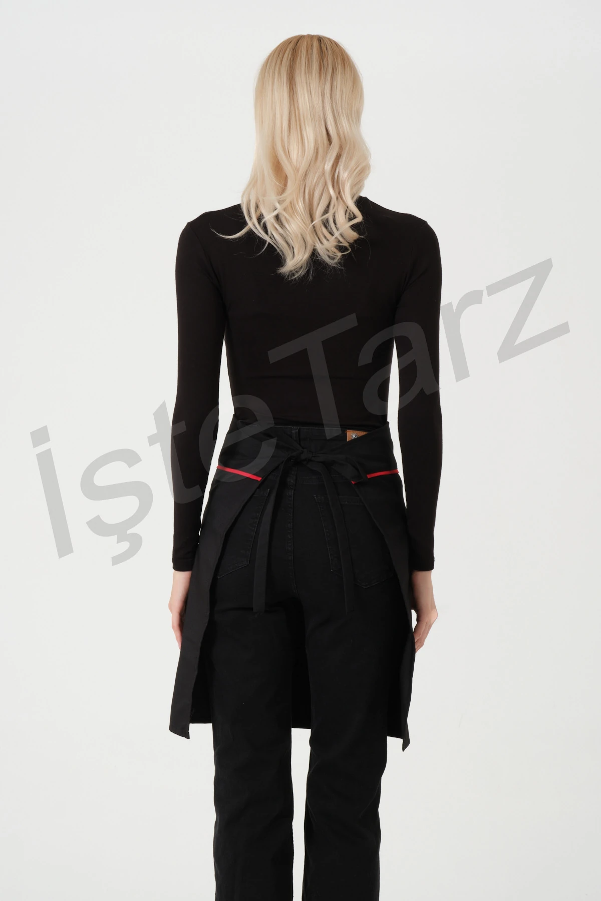 Cepli Garson Önlüğü - Siyah