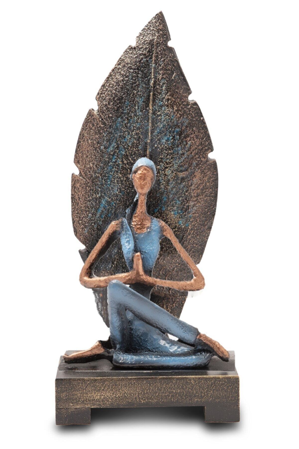 Yoga Yapan Kadın Mavi