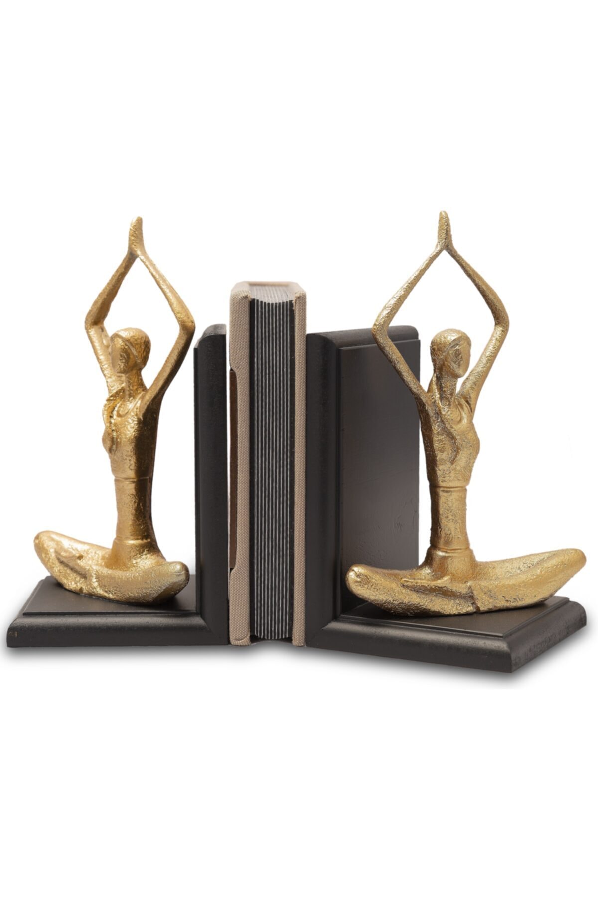 Yoga Yapan Kadın Kitap Tutucu Uzun