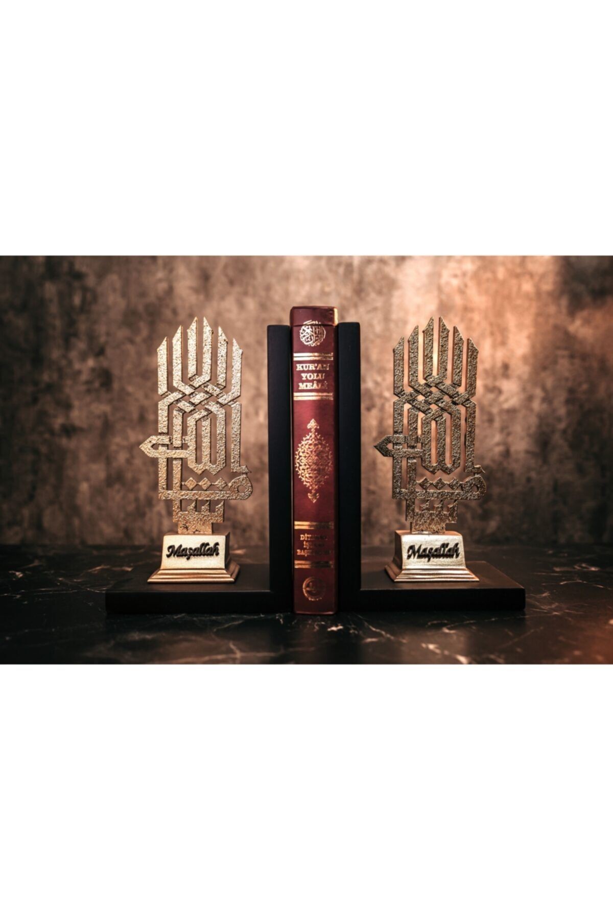Büyük Kitap Tutucu ( Kufi Sanatı ) Maşallah Yazılı