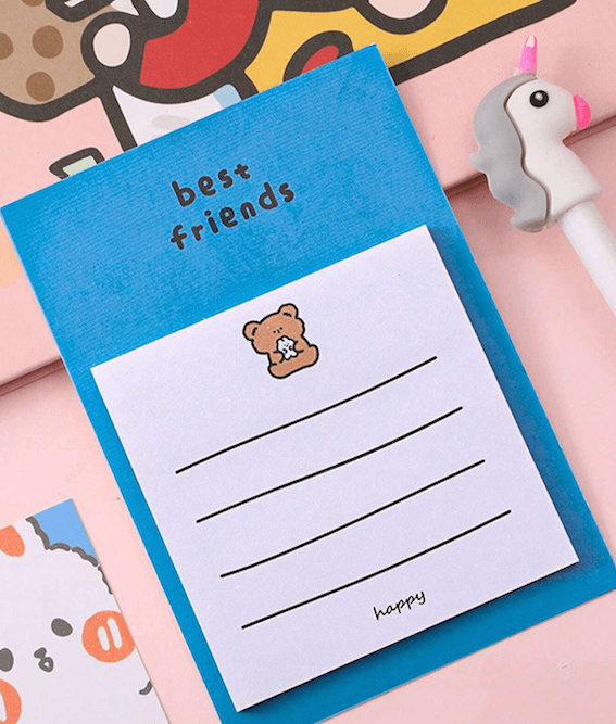 Best Friends Temalı Renkli Not Seti • Post-it • Sticky Note (GGK-MBW047)