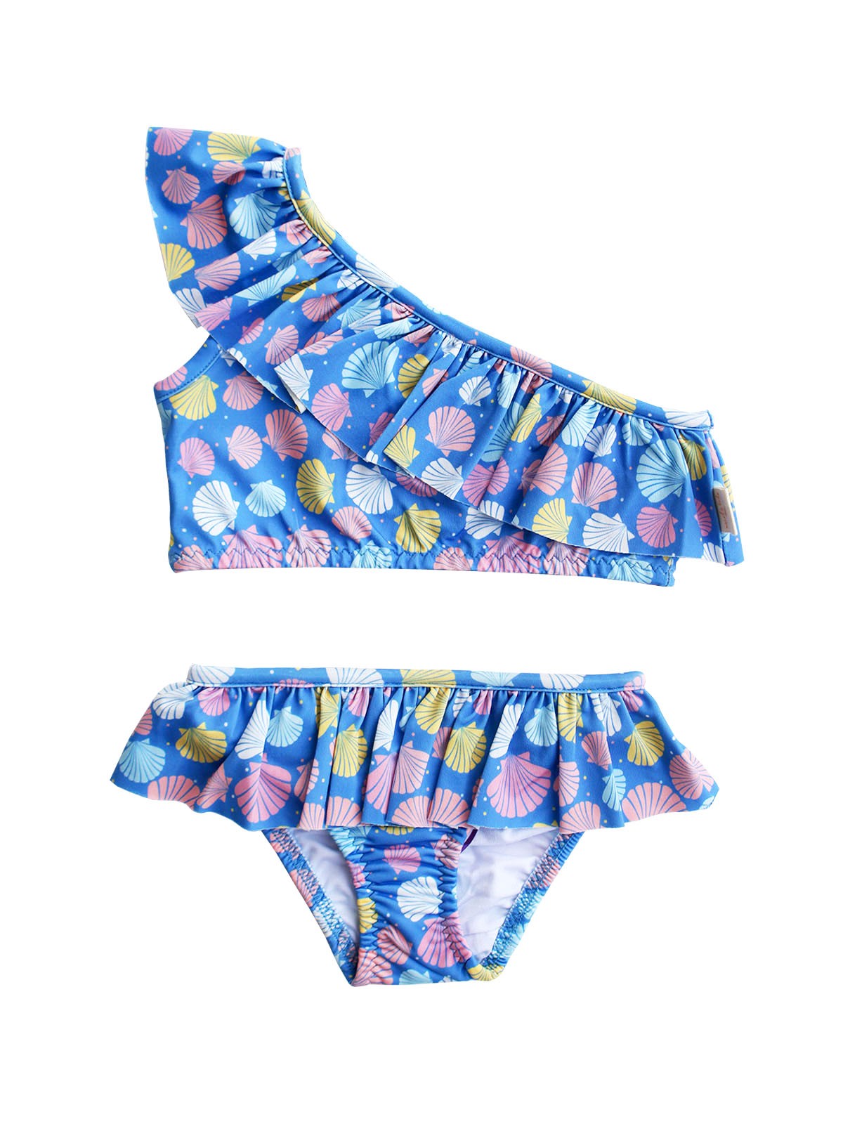 Miela kids UV Korumalı Ruffle Tek Omuz - Sea Shell