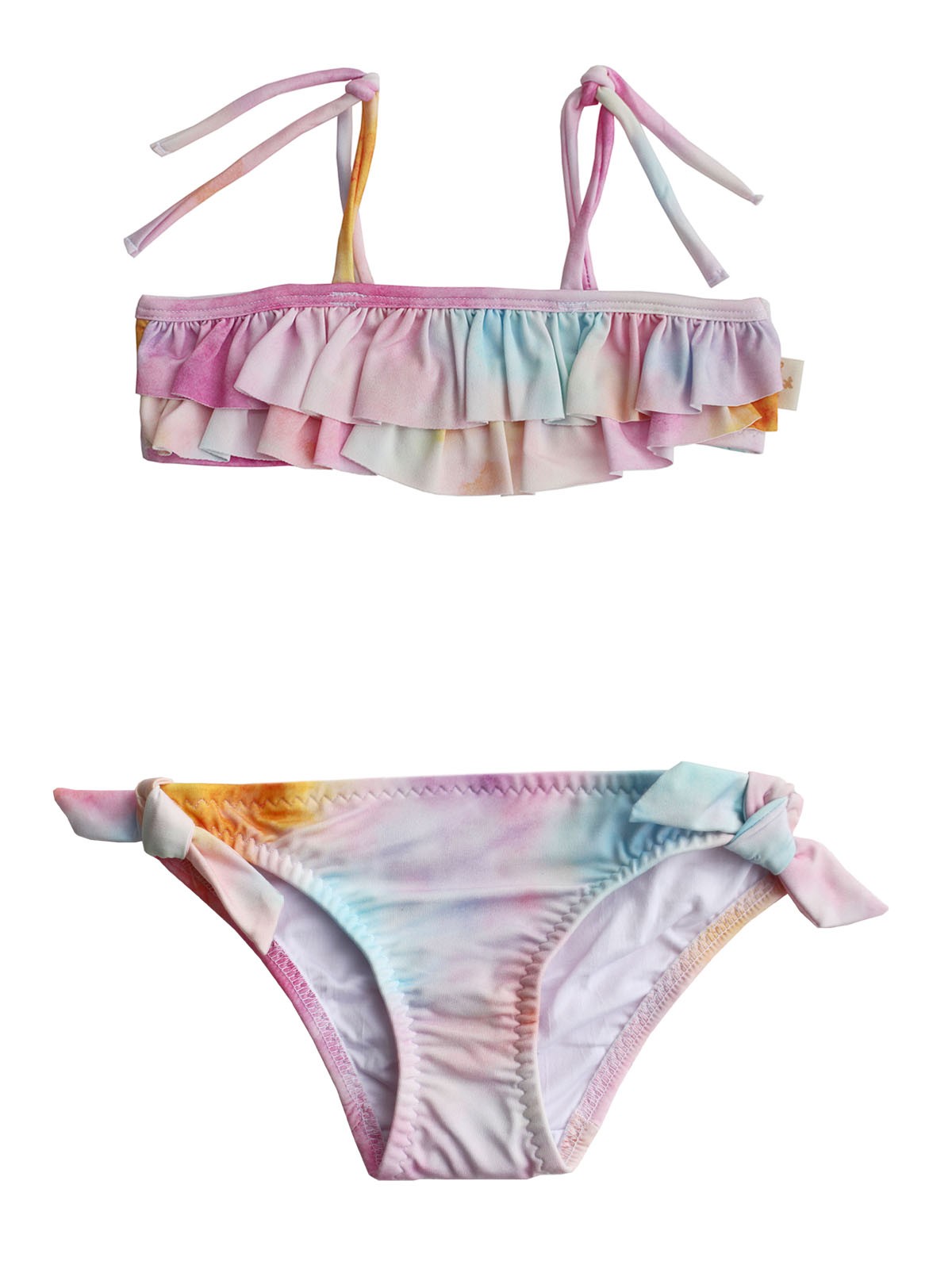 UV Korumalı Fırfırlı Renkli  Bikini Set