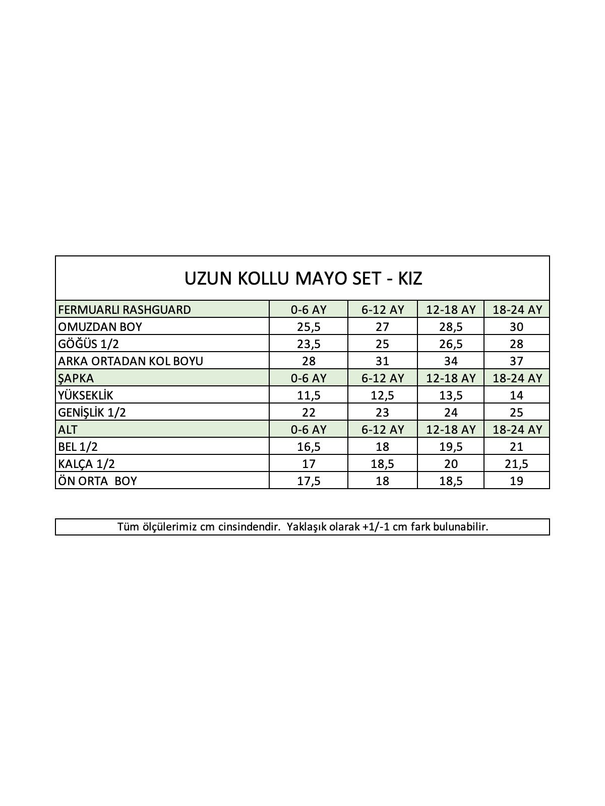 UV Korumalı Uzun Kollu Mayo Set Pembe- Kız