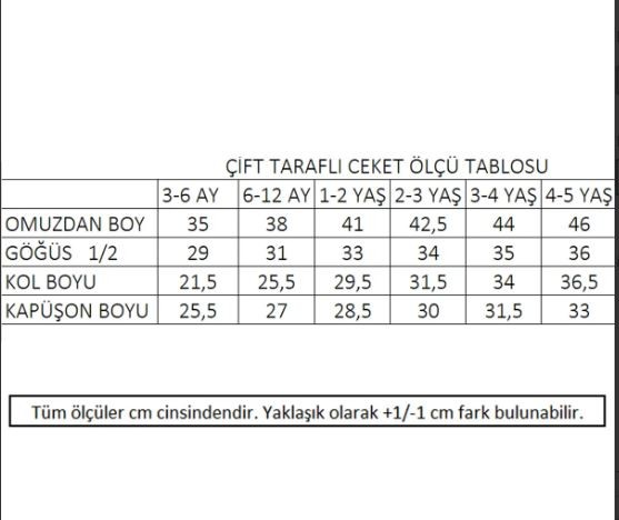 Çift Taraflı Kapitone Ceket-Unicorn