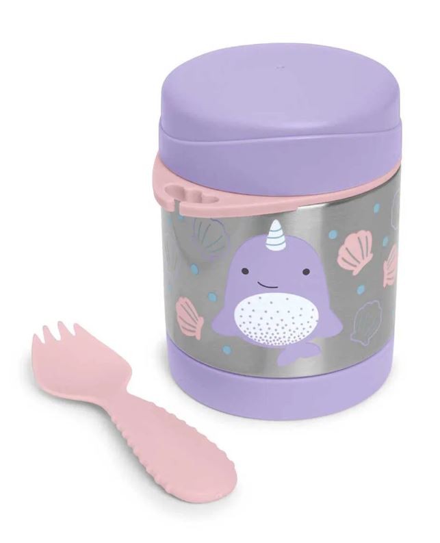 Paslanmaz Çelik Mama Saklama ve Taşıma Termosu Narwhal 2 Parça Set