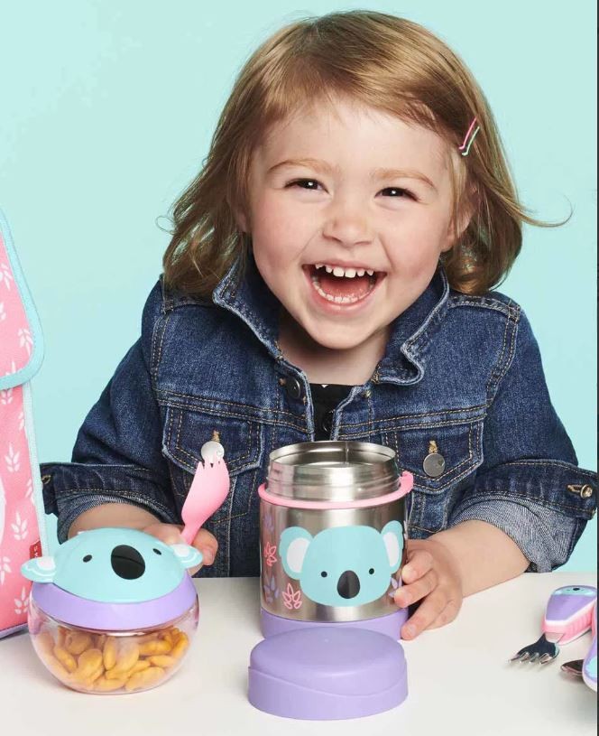 Paslanmaz Çelik Mama Saklama ve Taşıma Termosu Koala 2 Parça Set
