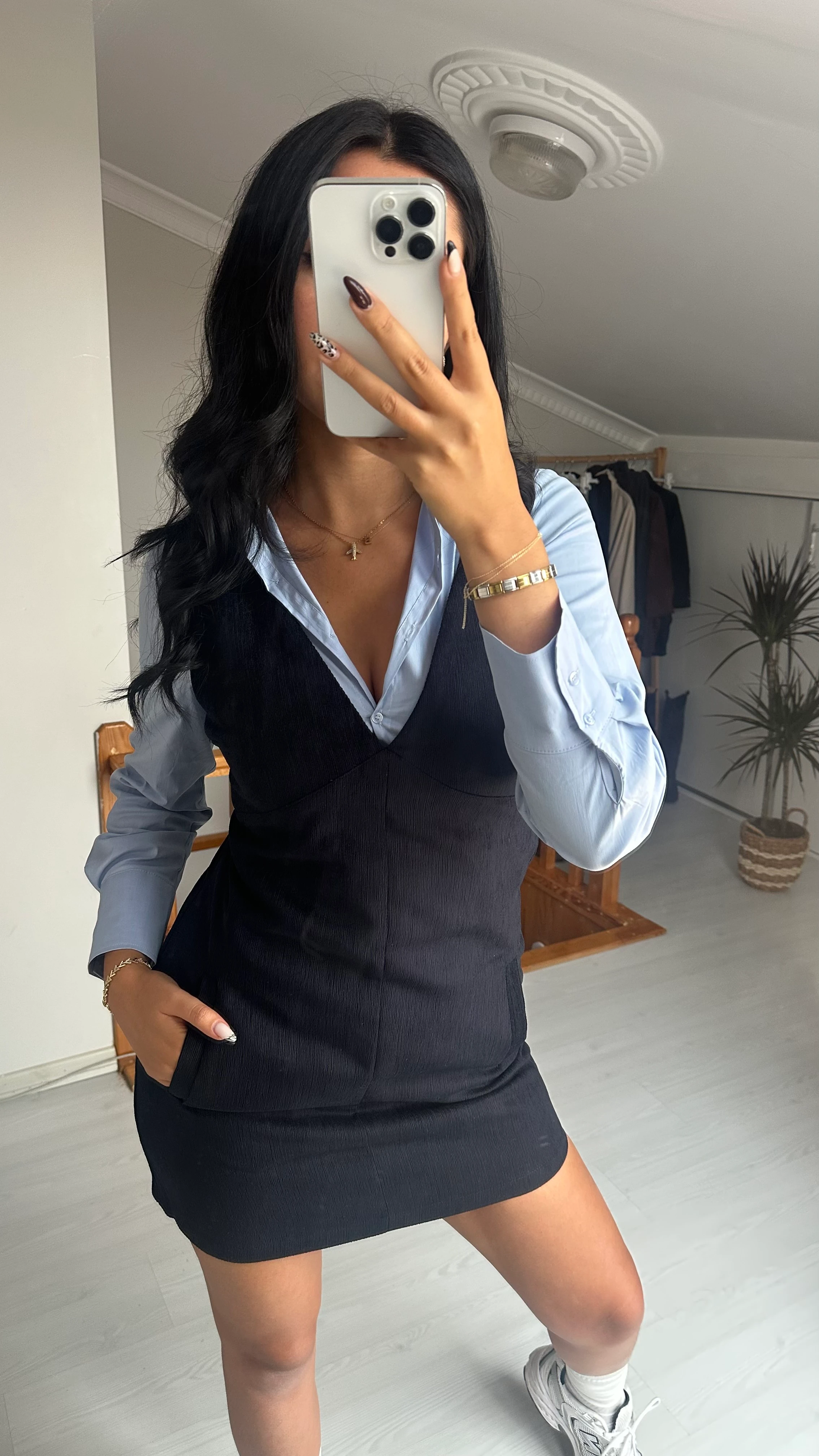 LACİVERT ELBİSE 26KELB01072