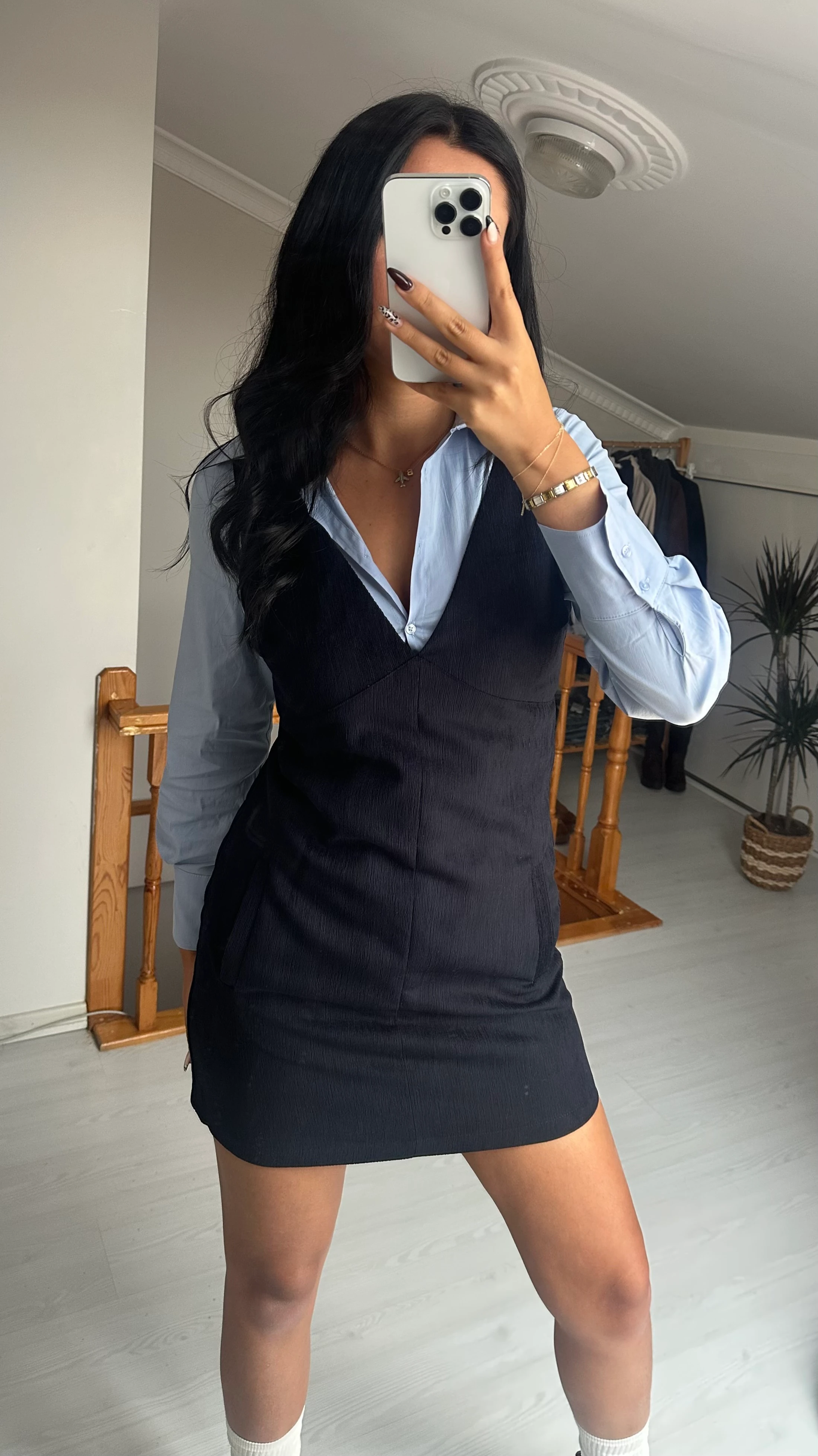 LACİVERT ELBİSE 26KELB01072