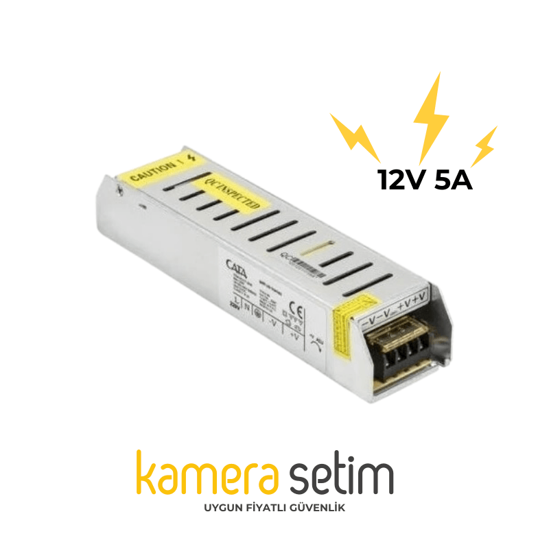 CATA Ct-2574 5 Amper Slim Metal Kasa Adaptör (Fansız)