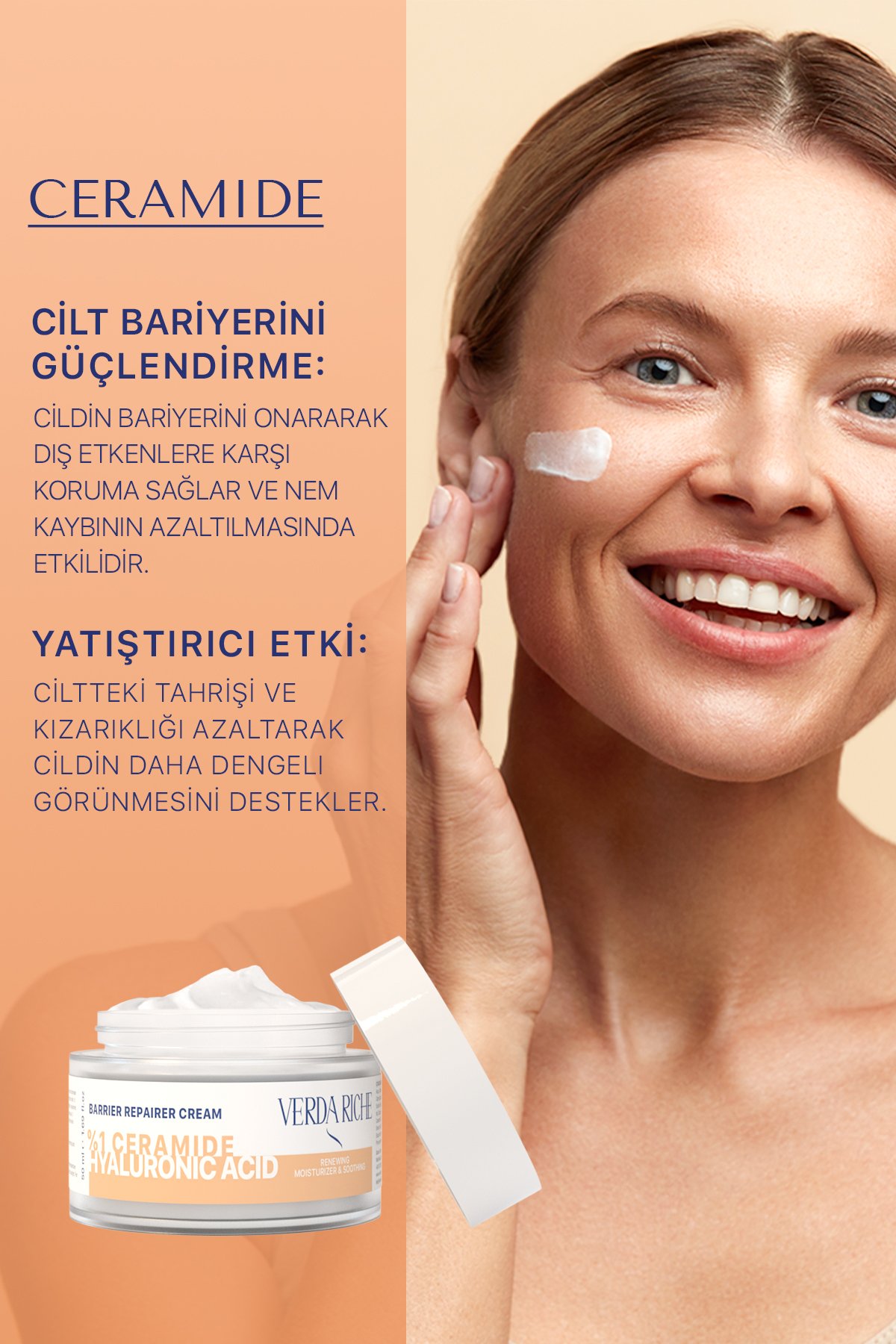 Bariyer Onarıcı Yenileyici Yatıştırıcı Yüz Kremi 50ml