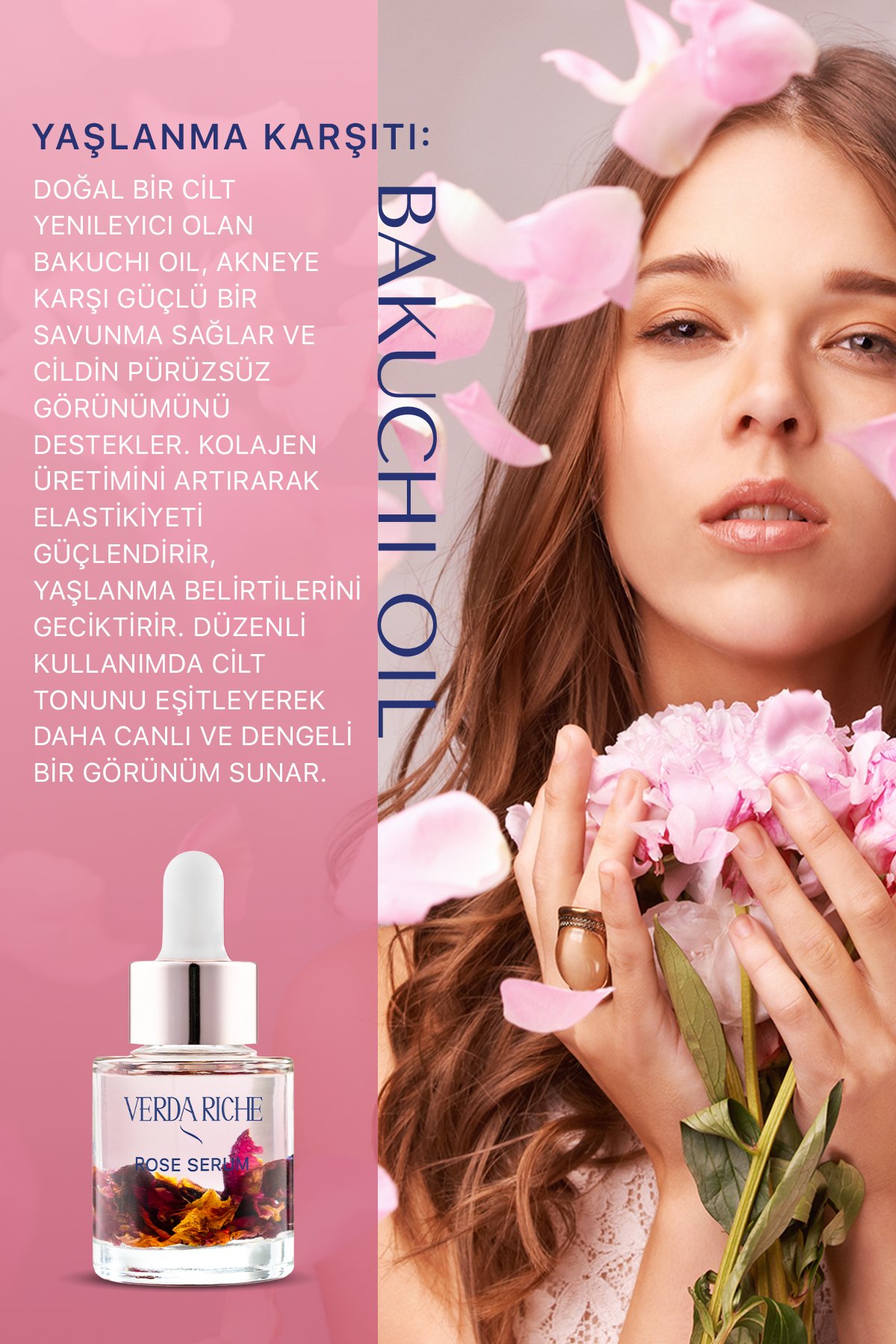 Gül İksiri – Ton Eşitleyici, Sıkılaştırıcı, Pürüzsüzleştirici ve Yaşlanma Karşıtı Mucizevi Rose Serum