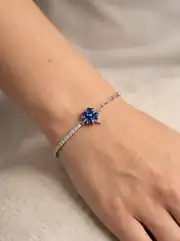 Mavi Çiçek Bileklik 2