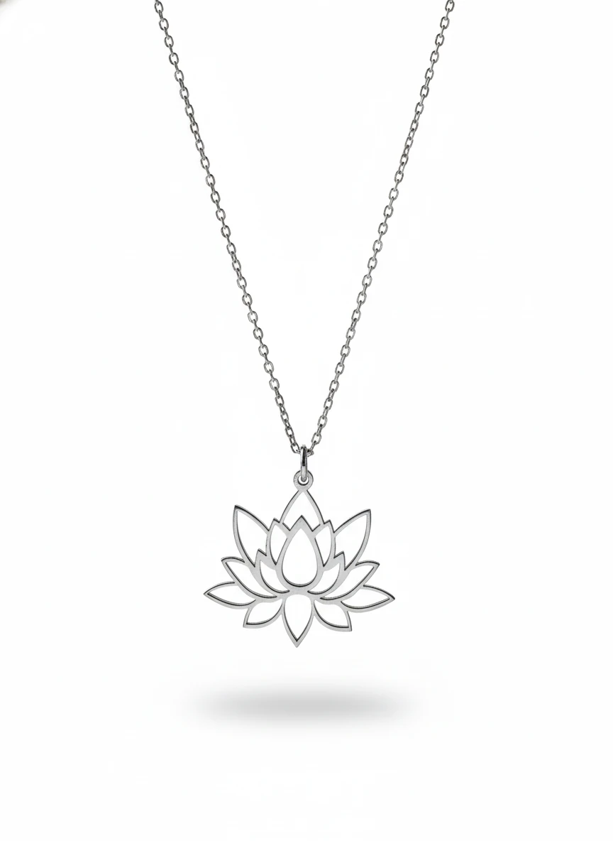 Lotus Çiçeği Kolye