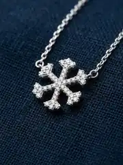 Taşlı Kar Tanesi Kolye 3