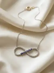 Sonsuz Nazar Gümüş Kolye 2