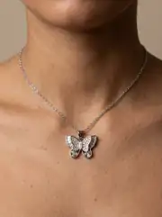 Kelebek Taşlı Kolye 1