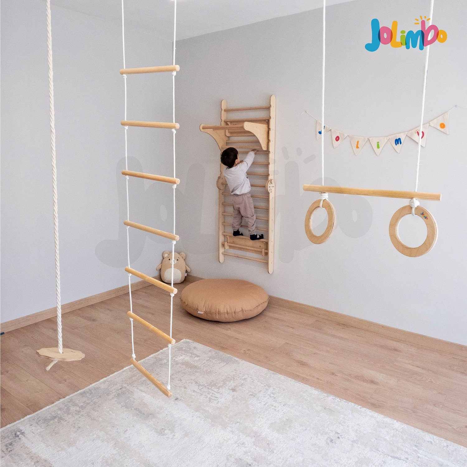 Jolimbo Macera Duvarı ve Akrobat Seti - Sade