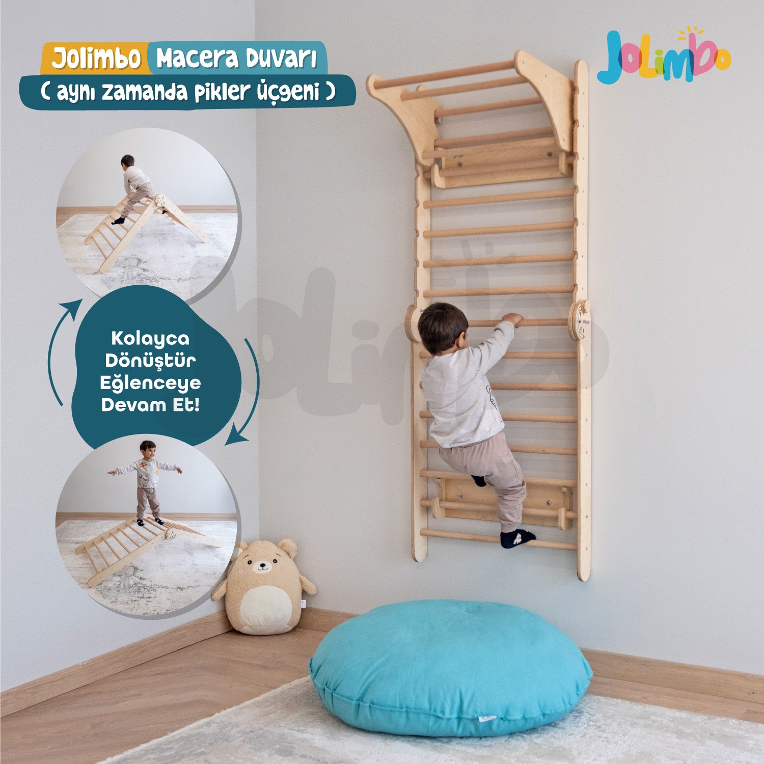 Jolimbo Macera Duvarı ve Akrobat Seti - Sade