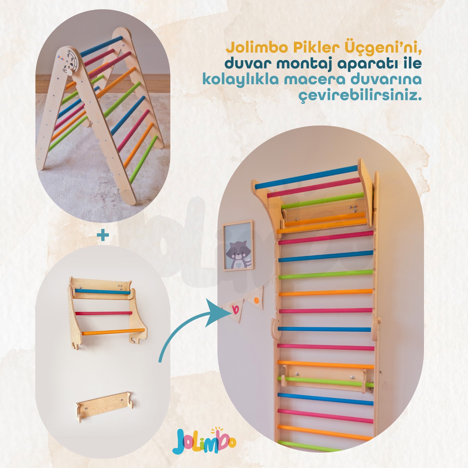 Jolimbo Macera Duvarı - Renkli