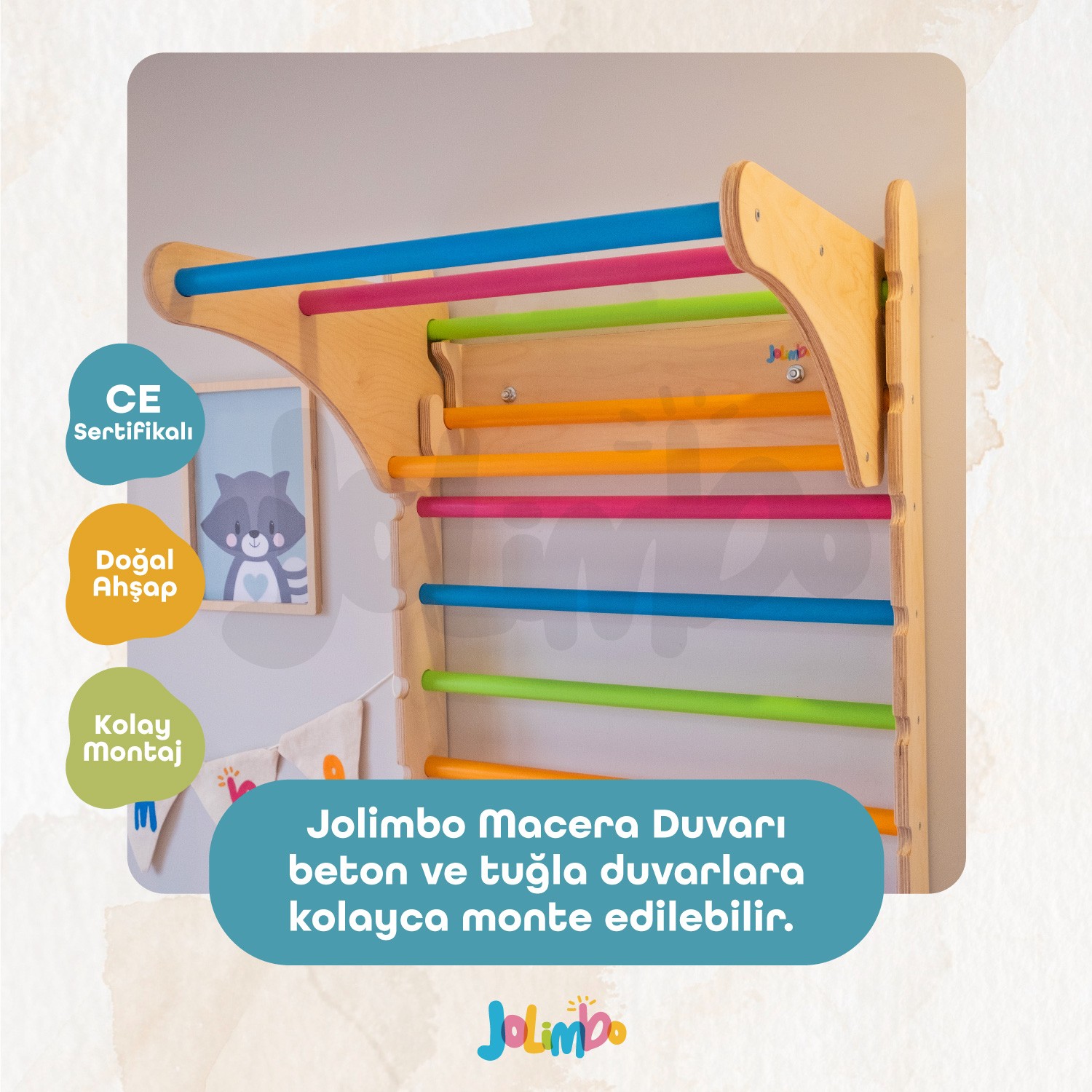 Jolimbo Macera Duvarı - Renkli