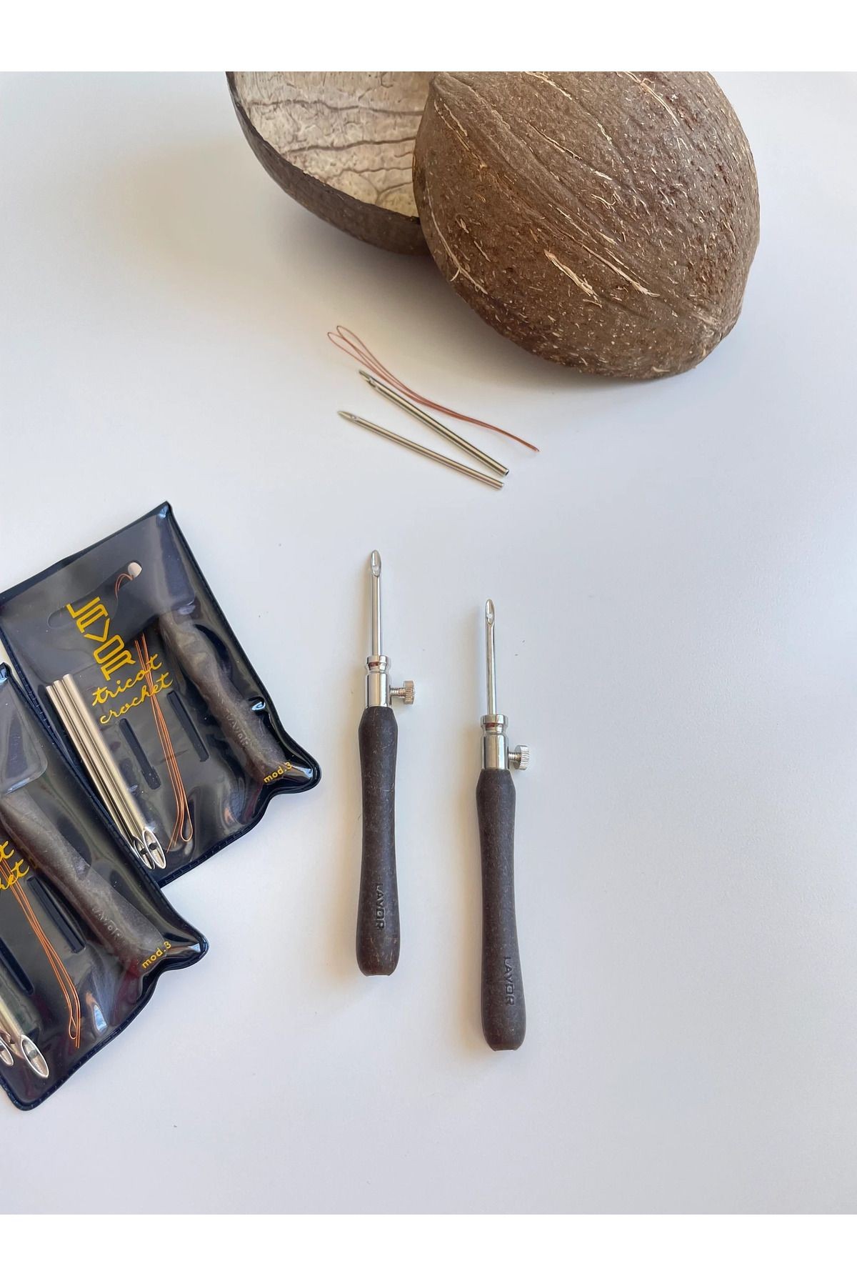 LAVOR Özel Seri Coconut Punch Iğnesi, 3 Farklı Iğne Ve Coconut Saplı