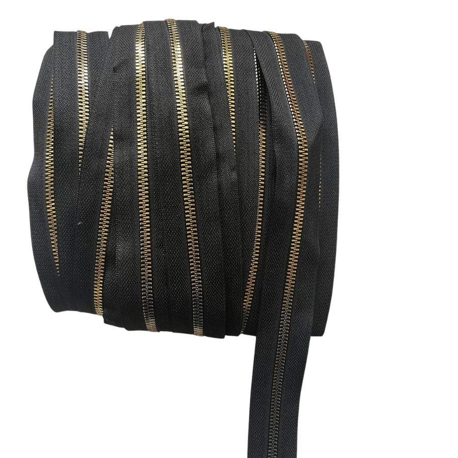 METAL GOLD DİŞ ÇANTA FERMUARI (1 Metre)