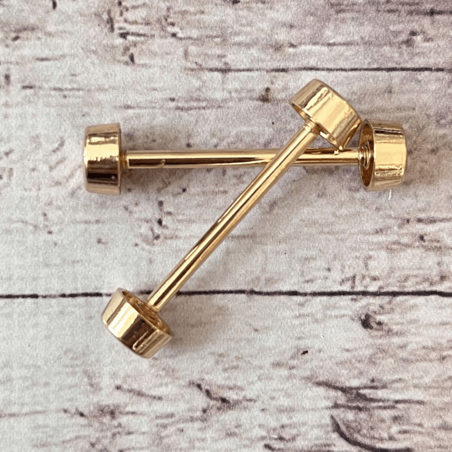 KÜÇÜK TOPUZLU KÖPRÜ HALTER 4 Cm (ÇİFT) 