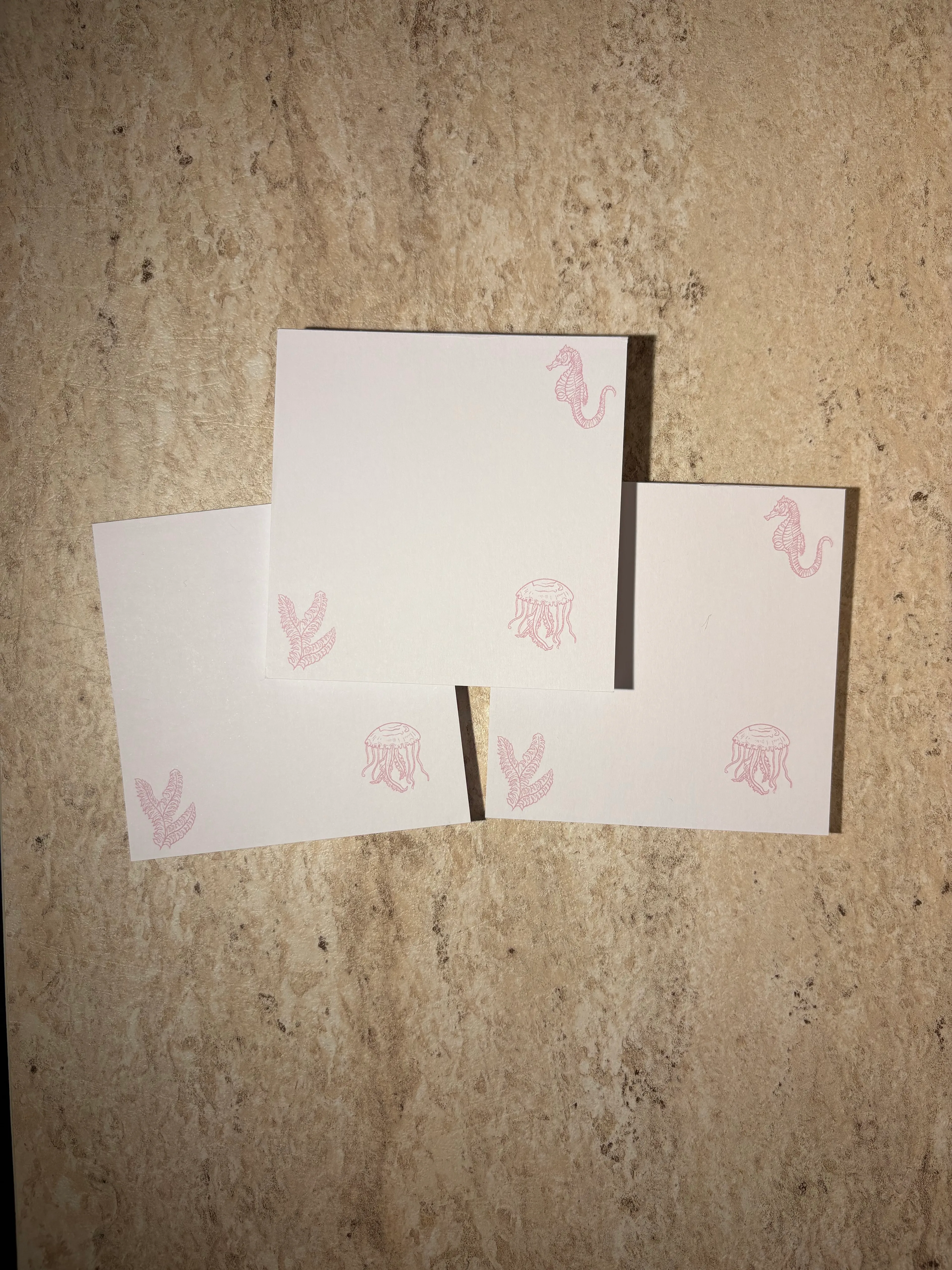 Pembe Deniz Temalı Notepad