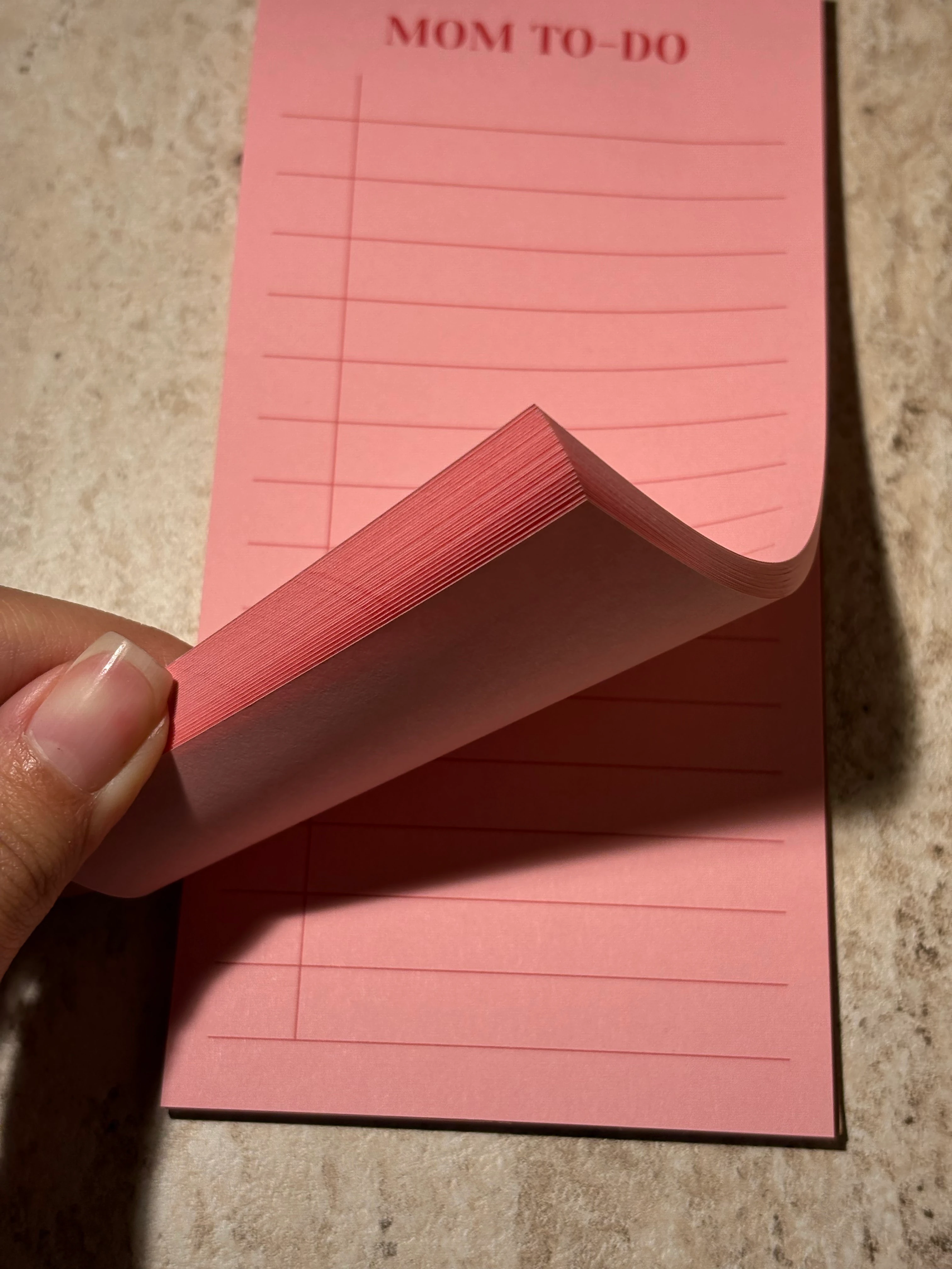 Pembe Mom To Do Notepad