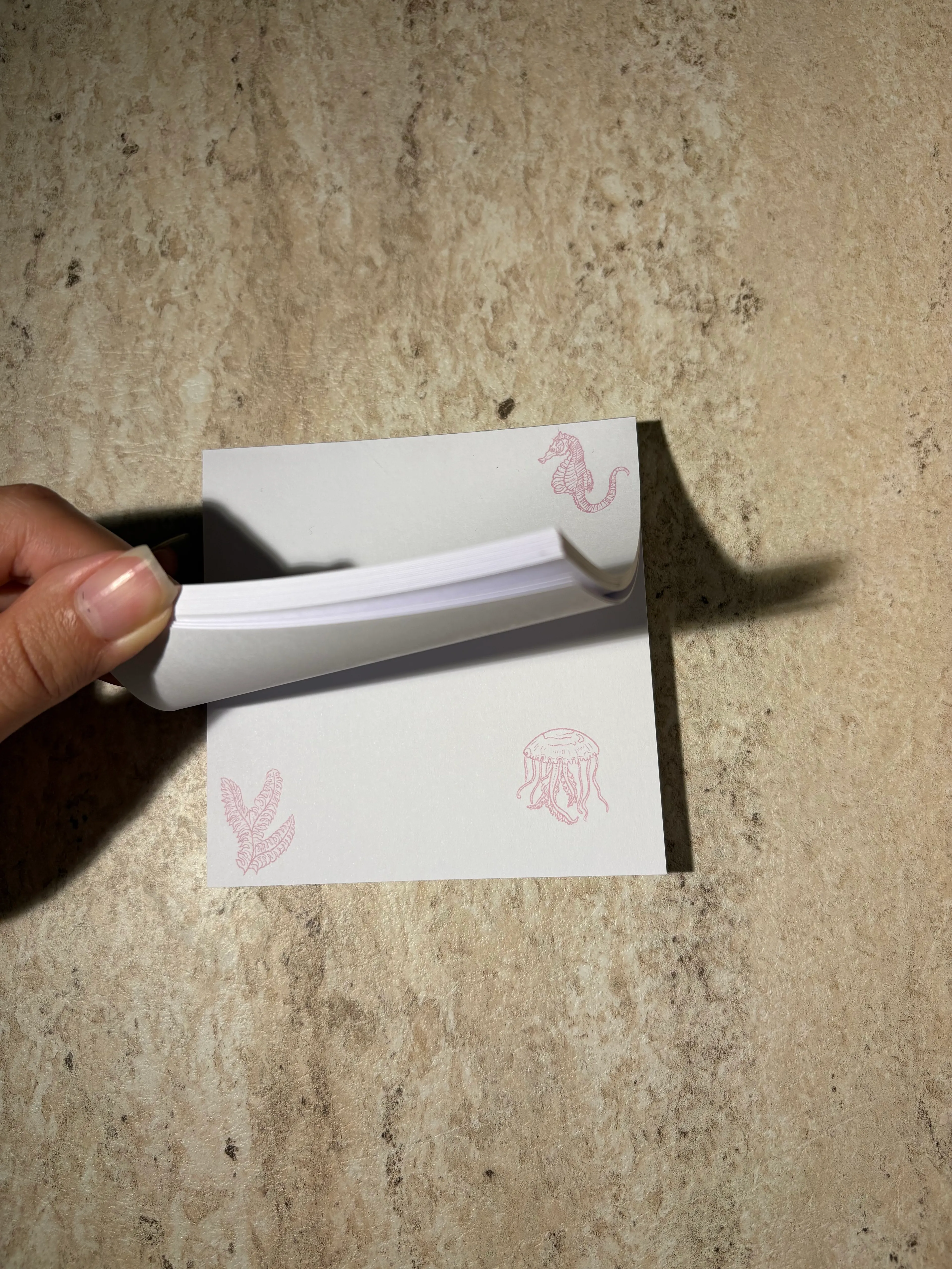 Pembe Deniz Temalı Notepad