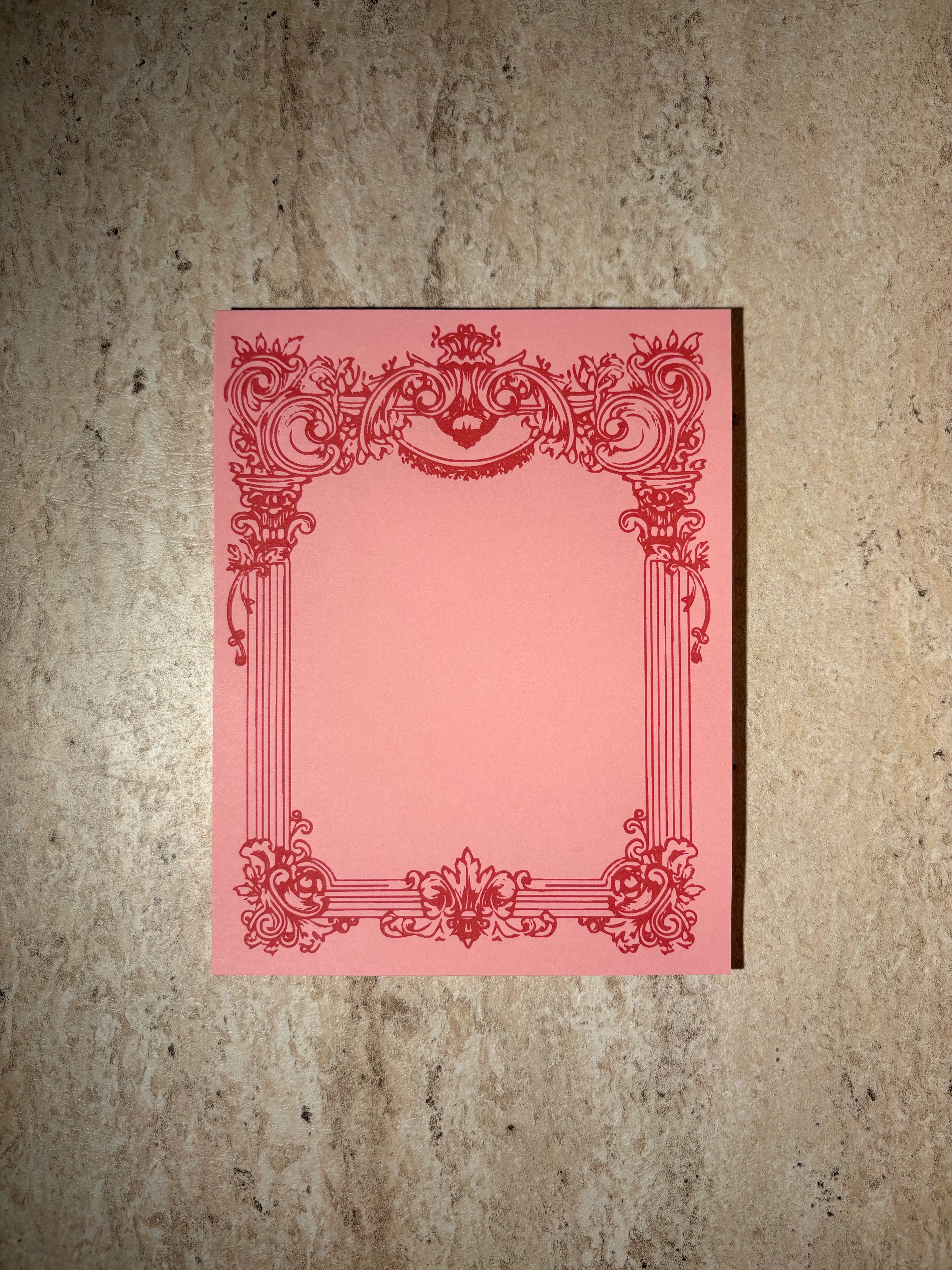 Pembe Vintage Notepad