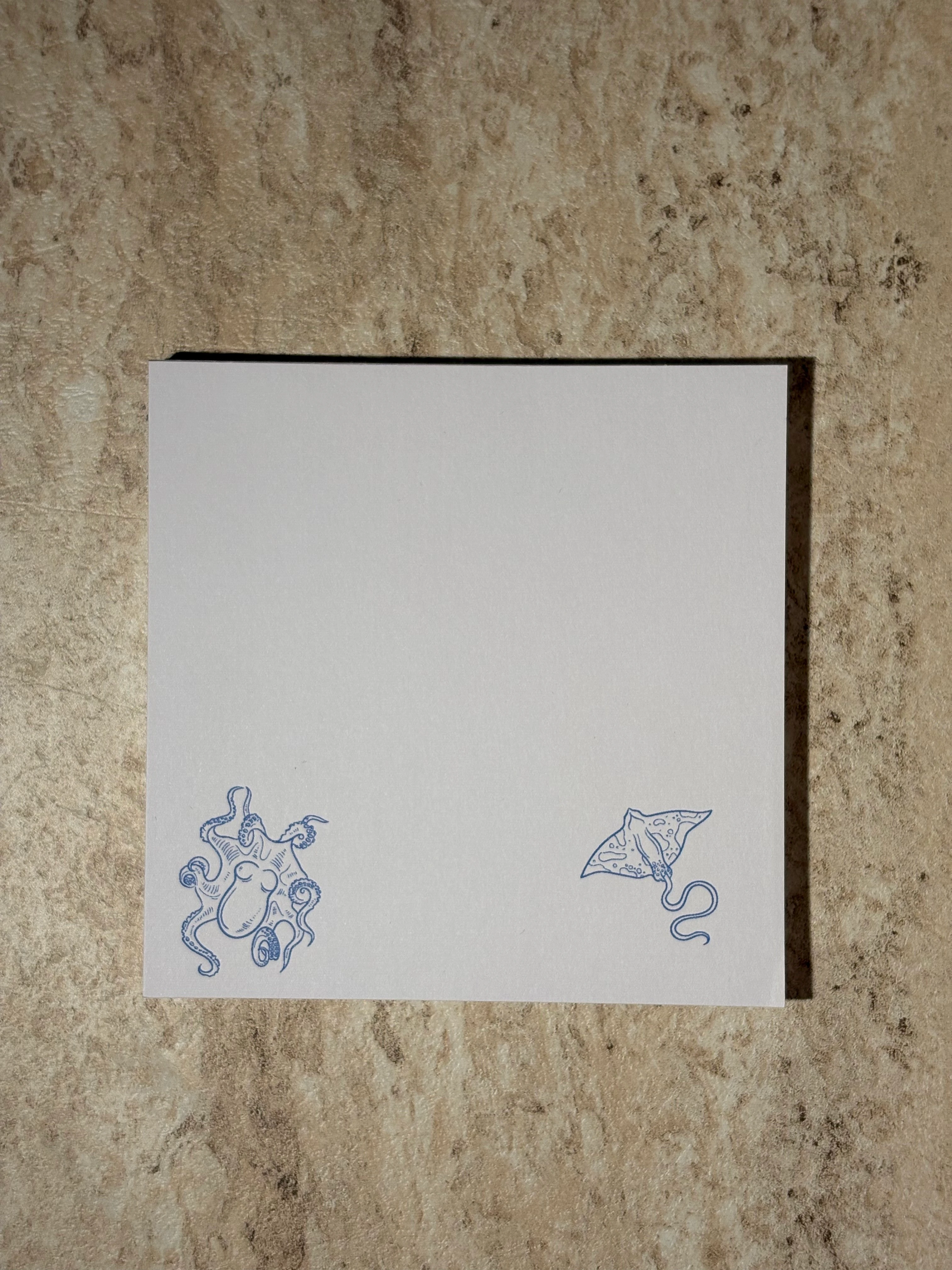 Koyu Mavi Deniz Temalı Notepad