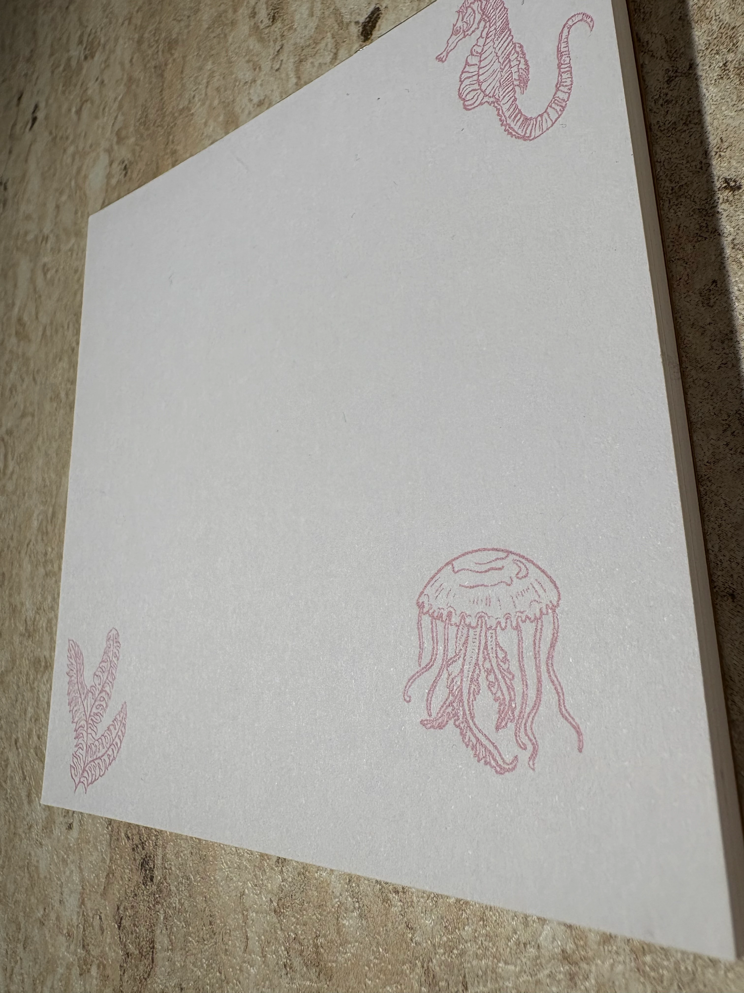 Pembe Deniz Temalı Notepad